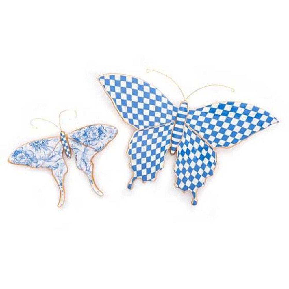Blue butterfly sets - price per set of 2